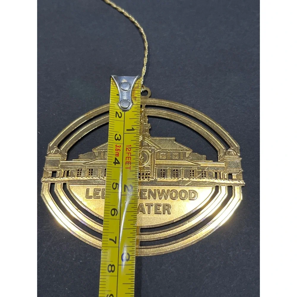 Lee Greenwood Theater Pigeon Forge Tennessee Gold Tone Metal Souvenir Ornament
